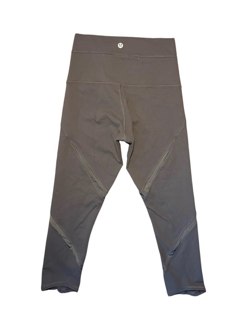 lululemon athletica crop mesh Charcoal Gray Performance Leggings